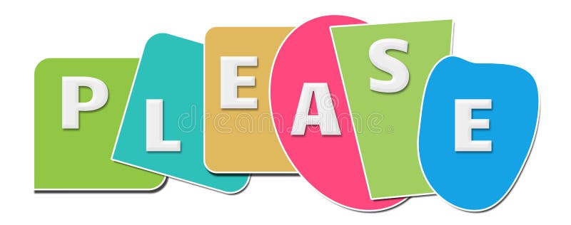 Please Colorful Abstract Shapes Horizontal Stock Illustration ...